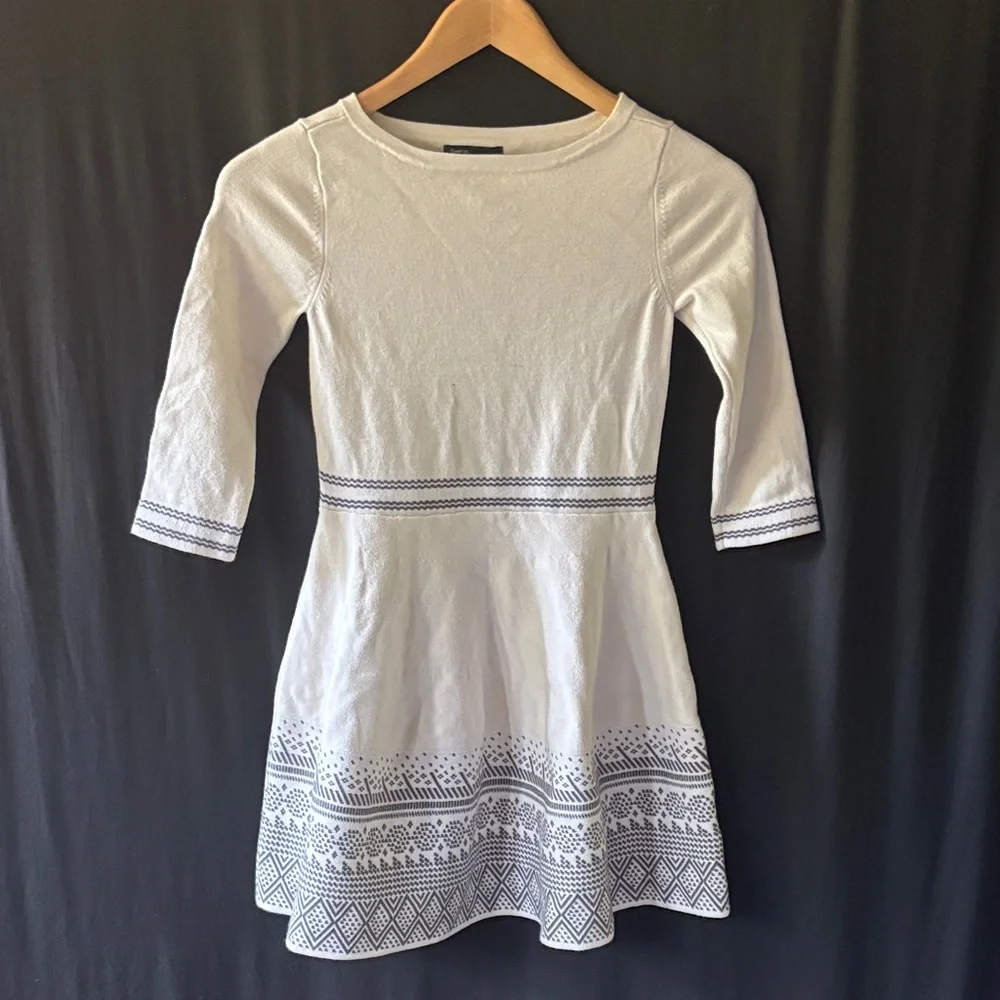 GAP Kids Formal knit Dress in White and Black sz L